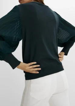 Pull doux en fine maille, viscose majoritaire