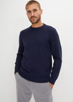 Pull doux en fine maille de coton majoritaire