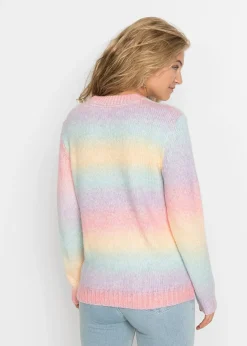 Pull doux en grosse maille contenant de la laine