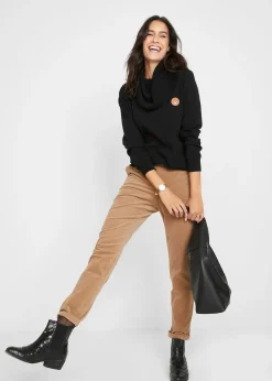 Pull en fine maille à col boule