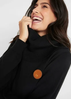 Pull en fine maille à col boule