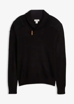 Pull en fine maille à col châle