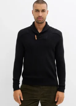 Pull en fine maille à col châle