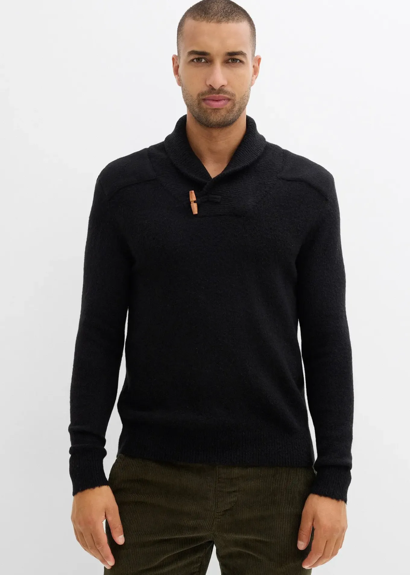 Pull en fine maille à col châle