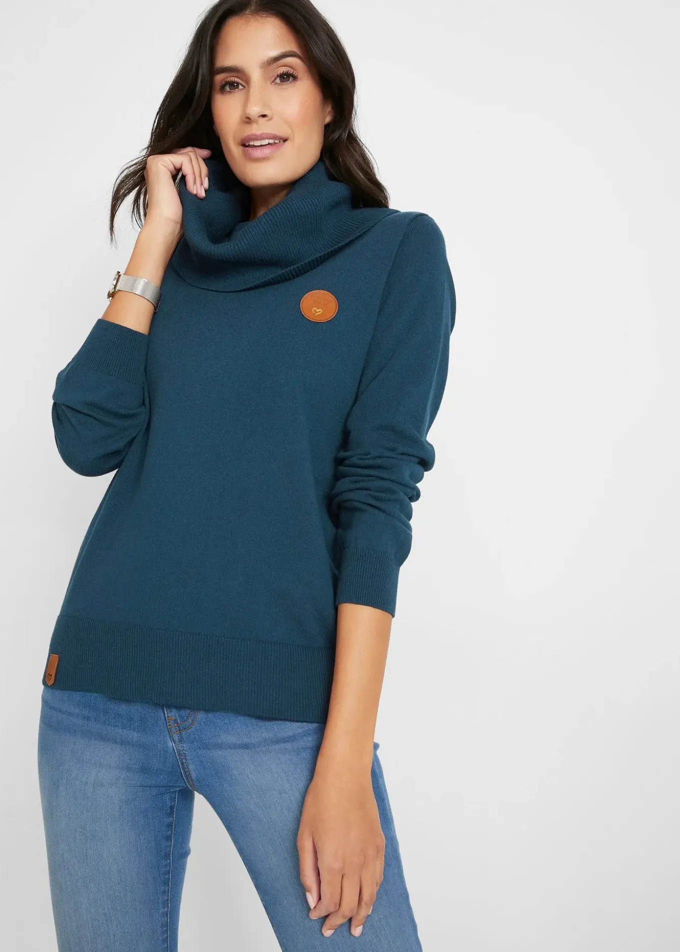 Pull en fine maille à col boule