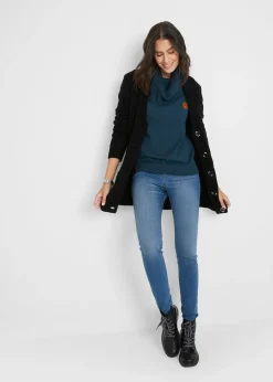 Pull en fine maille à col boule