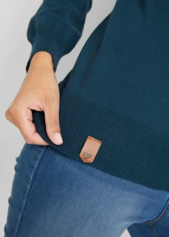 Pull en fine maille à col boule