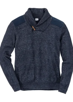 Pull en fine maille à col châle