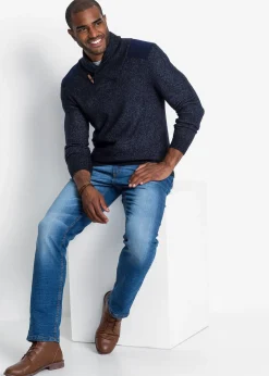 Pull en fine maille à col châle