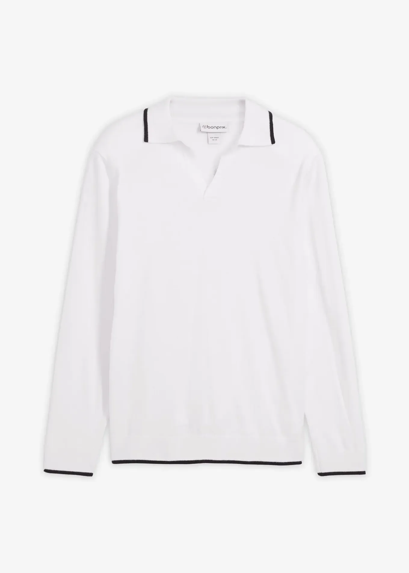 Pull en fine maille à détails contrastants