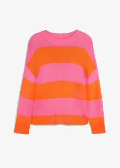 Pull en fine maille à larges rayures