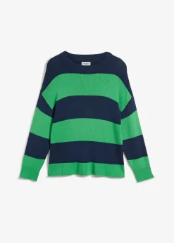 Pull en fine maille à larges rayures