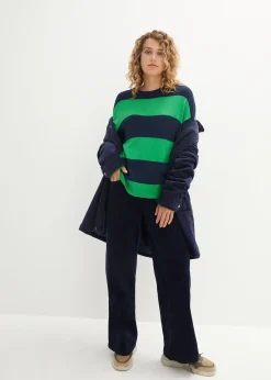 Pull en fine maille à larges rayures