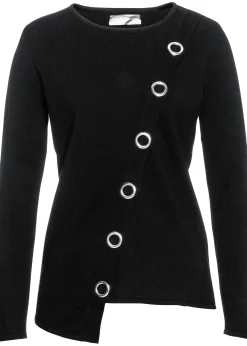 Pull en fine maille à rivets