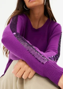 Pull en fine maille à sequins