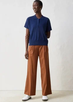 Pull en fine maille avec col polo