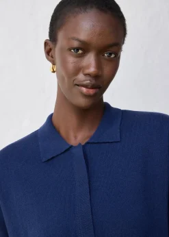 Pull en fine maille avec col polo