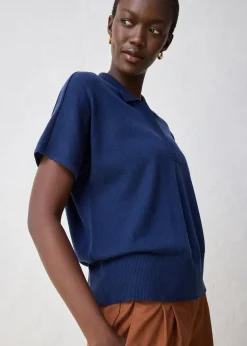 Pull en fine maille avec col polo