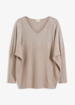 Pull en fine maille avec strass