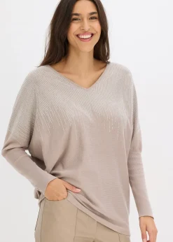 Pull en fine maille avec strass