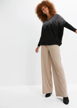 Pull en fine maille avec strass