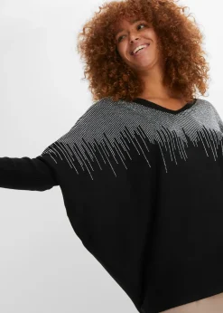 Pull en fine maille avec strass