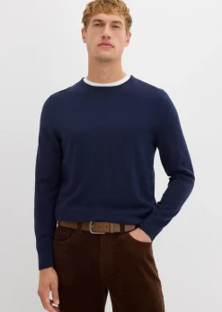 Pull en fine maille avec laine mérinos