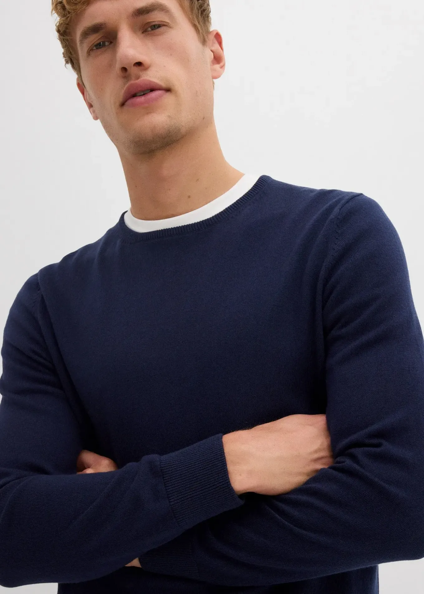 Pull en fine maille avec laine mérinos