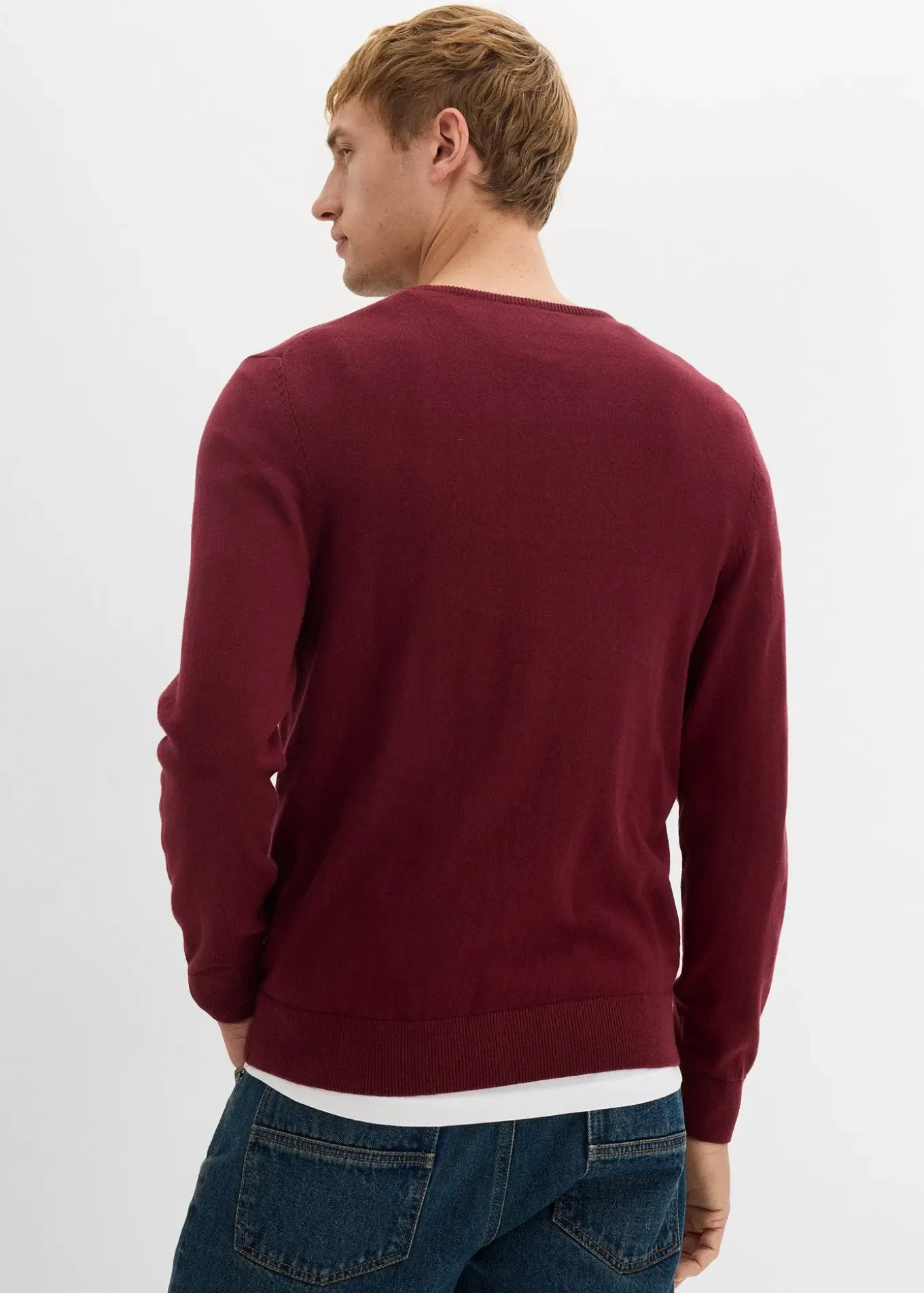 Pull en fine maille avec laine mérinos