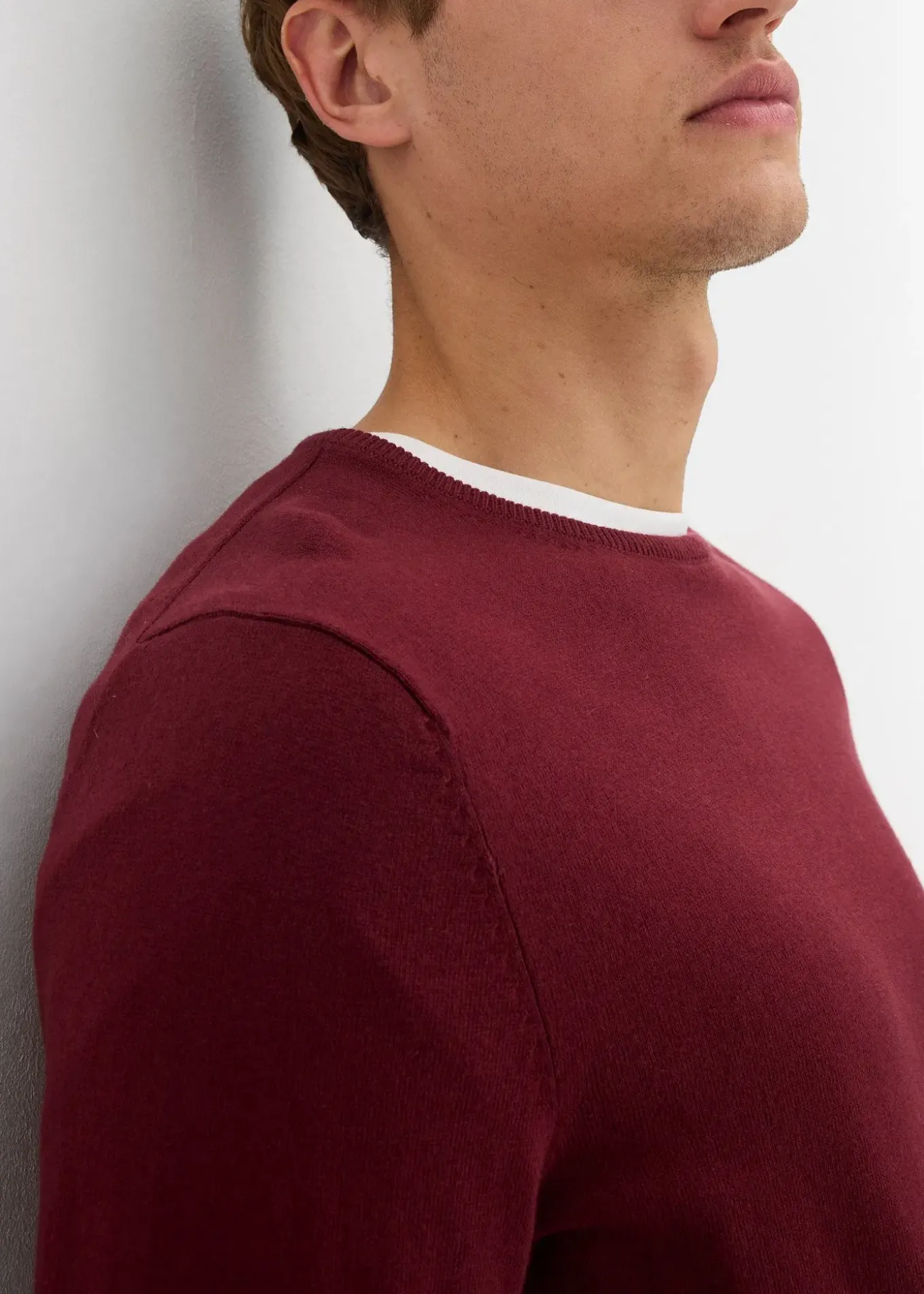 Pull en fine maille avec laine mérinos