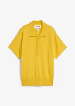 Pull en fine maille avec col polo