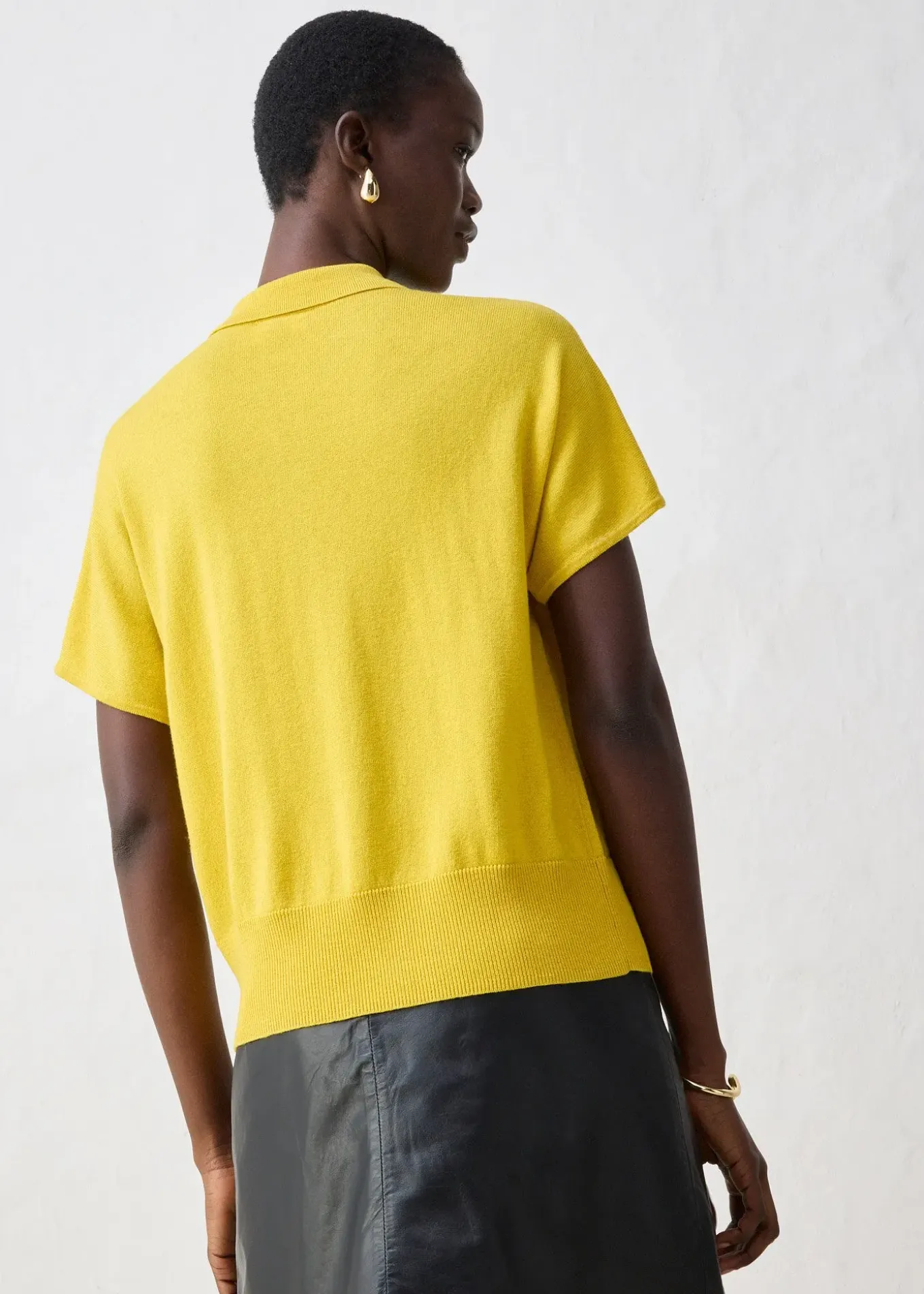 Pull en fine maille avec col polo