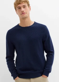 Pull en fine maille avec laine mérinos