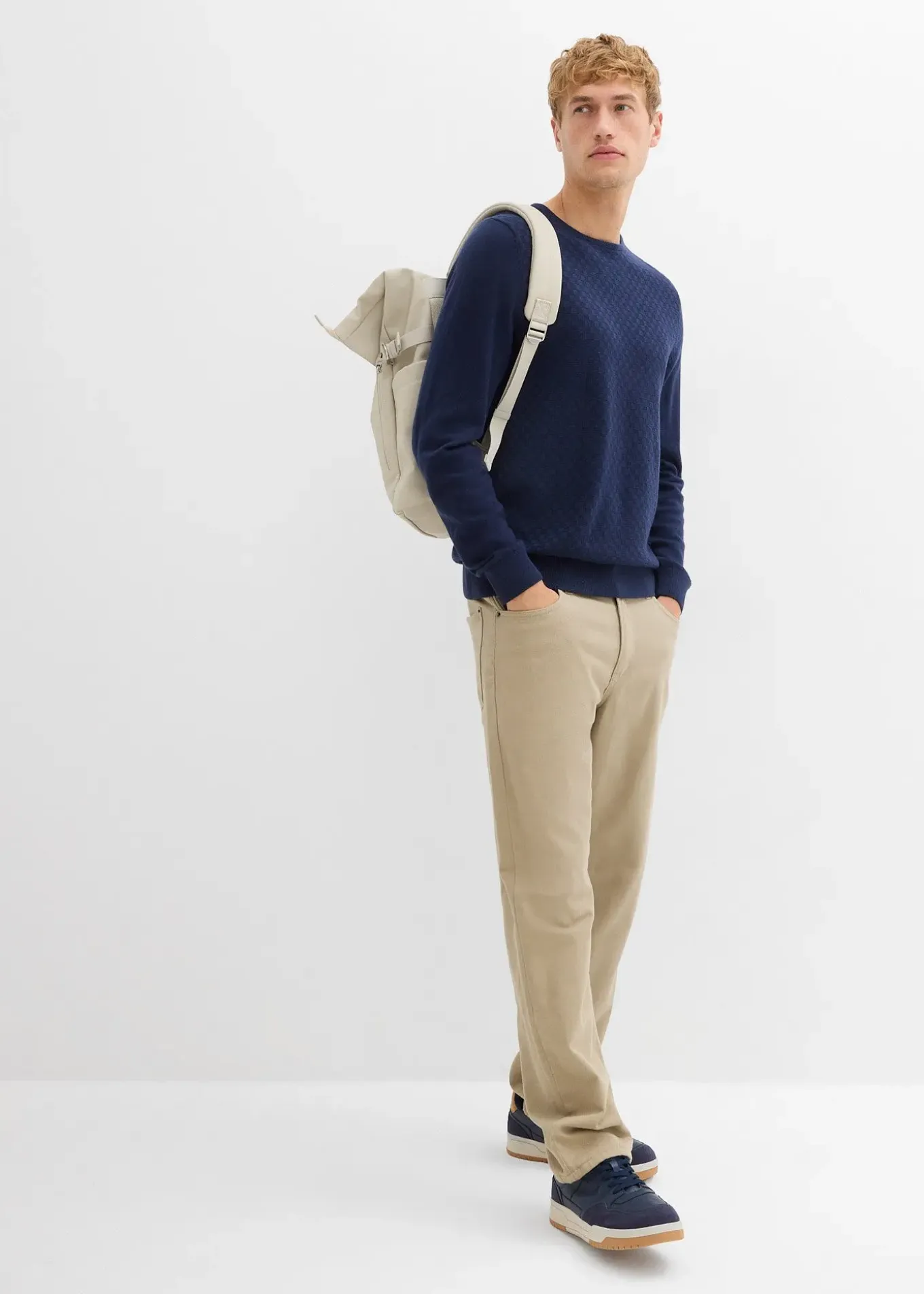 Pull en fine maille avec laine mérinos