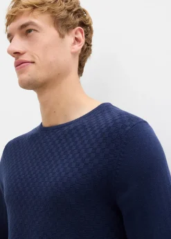 Pull en fine maille avec laine mérinos