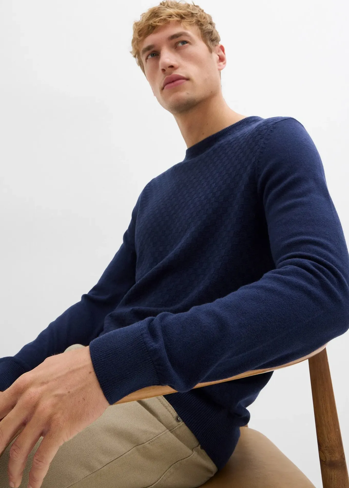 Pull en fine maille avec laine mérinos