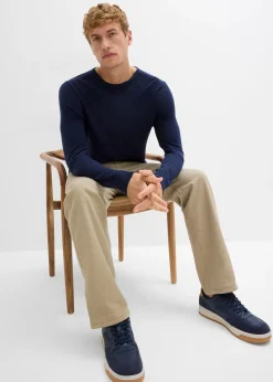 Pull en fine maille avec laine mérinos