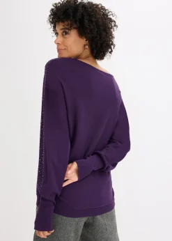 Pull en fine maille avec strass