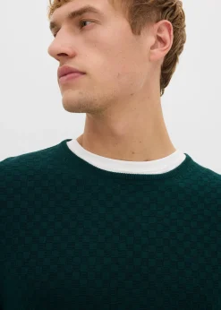 Pull en fine maille avec laine mérinos