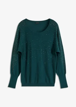 Pull en fine maille avec strass