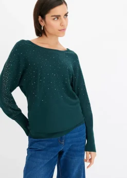 Pull en fine maille avec strass