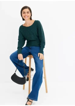 Pull en fine maille avec strass