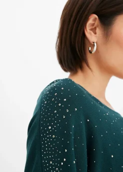 Pull en fine maille avec strass