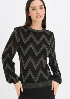 Pull en fine maille brillante