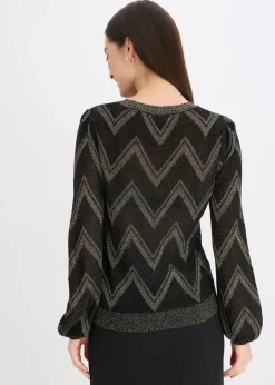Pull en fine maille brillante