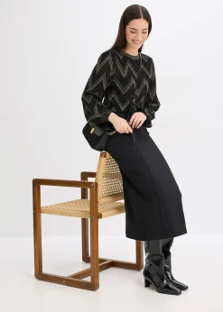 Pull en fine maille brillante