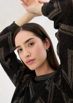 Pull en fine maille brillante