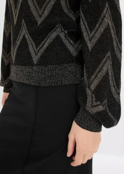 Pull en fine maille brillante