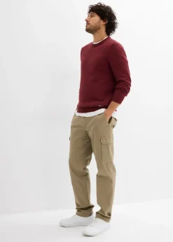 Pull en fine maille, coton recyclé majoritaire