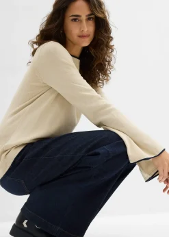 Pull en fine maille de coton mélangé